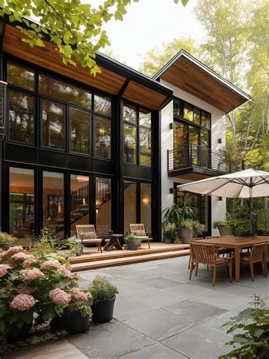 Modern 2-Story House with Beautiful Front Yard | Contemporary Home Design #architecture #minihouse