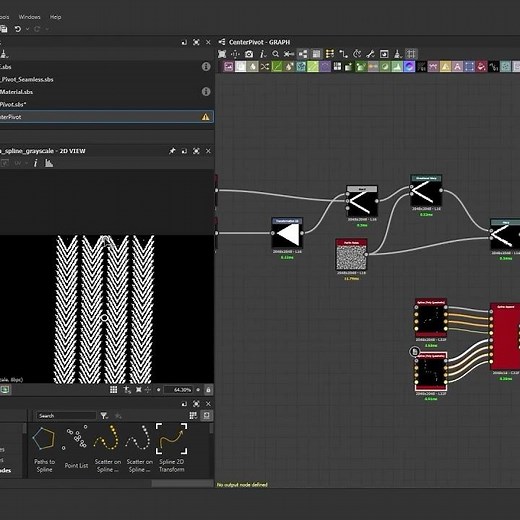 "Mastering Seamless Pattern Creation in Substance Designer using Splines | New Feature Revealed!"