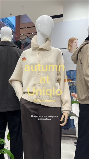 Autumn at Uniqlo is kind of the best 🧣🍂 Items shown: Uniqlo Striped Polo Shirt Long Sleeve Uniqlo mini t shirt long sleeve Unisex boxy cropped t shirt Smooth cotton full zip up cardigan @UNIQLO USA