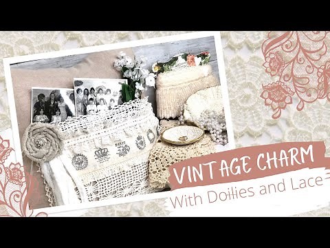 Adding Vintage Charm with Doilies and Lace | Air Dry Clay Trinket Dishes | Doily Pillow Pocket