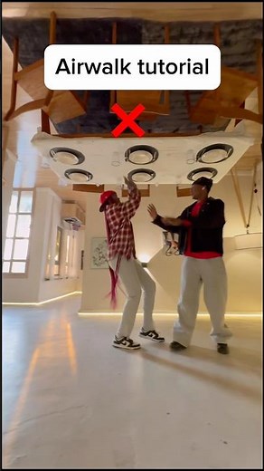 Airwalk tutorial in an Upside down house (Made easy) 🔥✅ #airwalk #shorts