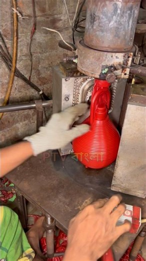 The extraordinary process of making plastic bags through machines.