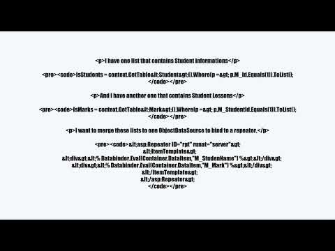 ObjectDataSource with Composite Lists