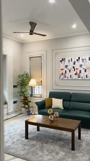 Neo-Classical Living Room in Gokul Vatika | Bengaluru Luxury Design