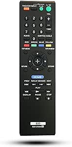 RMT-B104A Replacement Remote Control Compatible for Sony Blu-ray Disc Player BDP-S360 BDP-S560 BDP-N460 BDPS360 BDPS560 BDPN460
