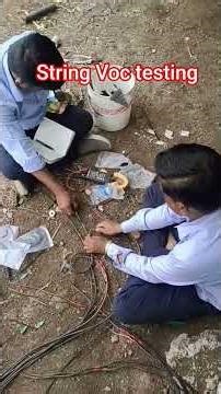⚡🔧 String VOC Test in Progress 🌞Live Solar Site Action #SolarEnergy #InverterTesting #ElectricalWork