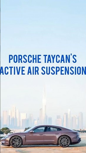 Porsche Taycan’s Active Air Suspension comes with cool function! #shorts