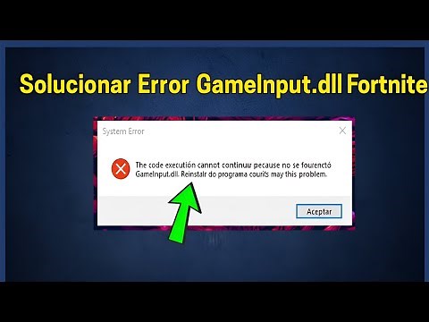 How to Fix Missing GameInput.dll in Fortnite | Fortnite Loading Failed Error Solution
