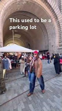 The Dumbo Archway, was transformed from a fenced-off storage area/parking lot into a public plaza