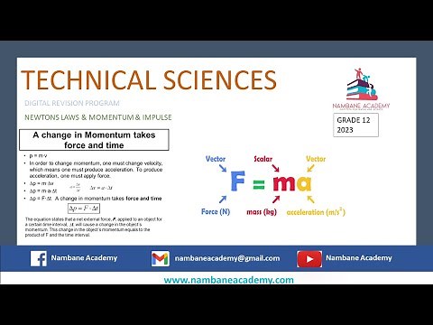 Technical Sciences : Newtons laws : Grade 12: Revision 2023