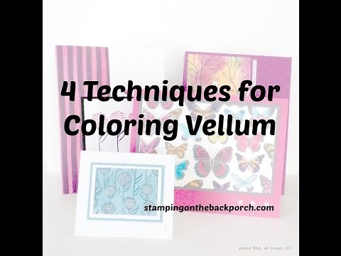 Stamping Techniques: Color Vellum 4 Ways!