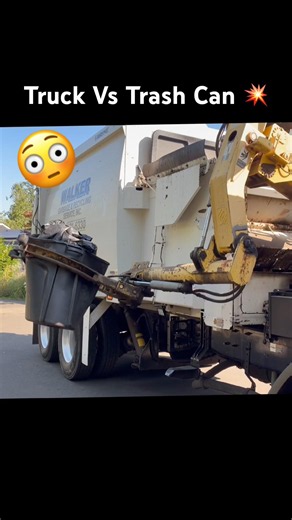 Garbage Truck Crushing Bins! 💥 Watch This Side Loader OBLITERATE Trash Cans