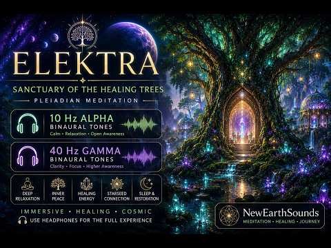 🌌 Elektra: Sanctuary of the Healing Trees | 6 Hz Theta + 20 Hz Binaural Journey 🌳