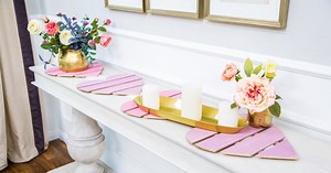 DIY Heart Table Runner