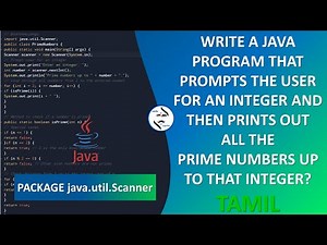 User for an integer and then prints out all the prime numbers up to that Integer? #primenumbers #sm