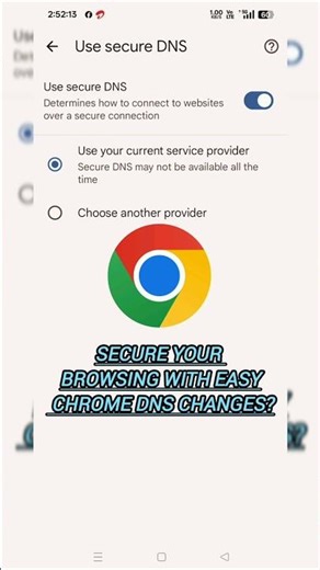 Secure Your Browsing with EASY Chrome DNS Changes?🙀#shorts