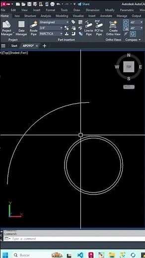 90° Elbow Design in AutoCAD – Part 1 #shorts #viralshorts