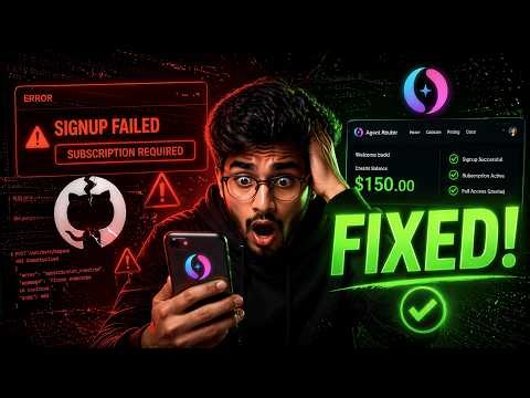 🔥 AgentRouter Signup Problem SOLVED | Claude Code "Subscription Required" Error Fix (2026)