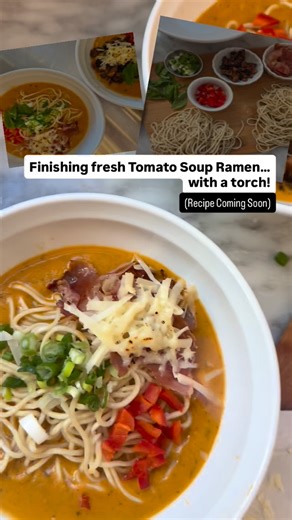  Tomato Soup Ramen: A Game-Changer! . Just finished making fresh tomato soup ramen! Wow. Super healthy, super rich, and oh so delicious. This dish is seriously next-level comfort food. We’ll share the full recipe soon, so keep an eye out!  #freshramen #tomatosoupramen #healthyeats #comfortfood #homemaderamen #recipedevelopment #foodiegram #delicious #sanfrancisco #sf #bayarea #oakland | The Story of Ramen | Facebook