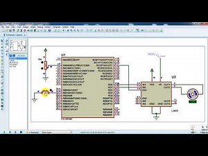 DC Motor control with PIC microcontroller and L293D