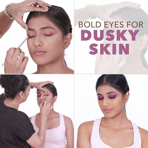 96K views · 871 reactions | Play with some colours to achieve this gorgeous SMOKEY EYE look that can be worn by anybody who falls in the WHEATISH to DUSKY skin tone spectrum! | Glamrs | Facebook