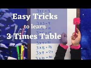 3 Times Table Trick | Multiplication Tables | Easy Way to Remember 3 Times Table | Magic Sparkle