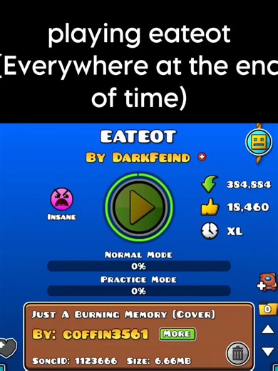 Exploring Eateot in Geometry Dash