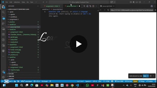 #javascript #frontenddevelopment #learninginpublic #techjourney | Favour Chukwudum