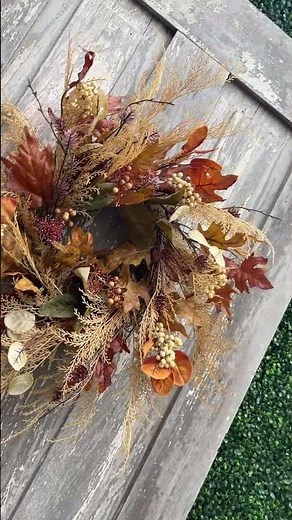 DIY Fall Foliage Wreath | Designer Grapevine Wreath Tutorial