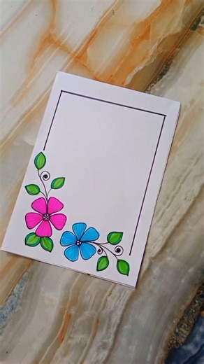 6 beautiful borderdesigns for project #assignment #schoolprojectideas #easyborderdrawing #shortsfeed