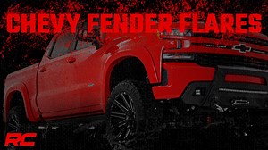 Rough Country's SF1 Fender Flares help you get the tough-looking finishing touch that your build deserves with a one-of-a-kind design. These flares complement the truck's body lines offering a clean look that will turn heads. The SF1 flare design gives the perfect amount of additional tire coverage for an oversized wheel and tire package and features an integrated rear "mud catcher" to help reduce tire sling down the truck side. They are easy to install on your Chevy Silverado 1500, with excelle