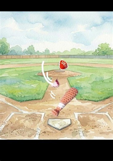 Crochet ⚾️ baseball bat, glove, ball keychain #crochet #crochetkeychain #crochetbaseball