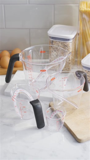1.7K views · 13 reactions | Elevate your cooking and baking with OXO's latest innovations!  Introducing our two NEW Measuring Jugs, making measuring easier and kinder to the planet. Say goodbye to guesswork in the kitchen! Tap the link to shop now: https://www.oxouk.com/products/500ml-angled-measuring-jug/ | OXO | Facebook