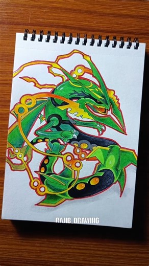 Mega Rayquaza drawing ✨ #drawing #shorts #pokemon #art