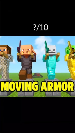 🔥 Moving Armor in Minecraft! | Amazing Armor Stand Animation Trick 🔥 #minecraft #build