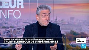 🇺🇸 Trump : le retour de l’impérialisme ? "Il y a en réalité une énorme constance de Donald Trump dans ses engagements, une véritable stratégie" soutient de son côté, Marc Semo, journaliste collaborateur au Monde et chroniqueur à Challenges. Il était l'invité de l'émission de Stéphanie Antoine #ledebatf24 à retrouver sur France 24 : https://go.france24.com/TYc. | Le Débat - France 24