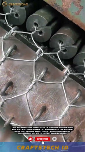 mesh wire making machine operating in industrial workshops #tech #industrialtechnology #machine