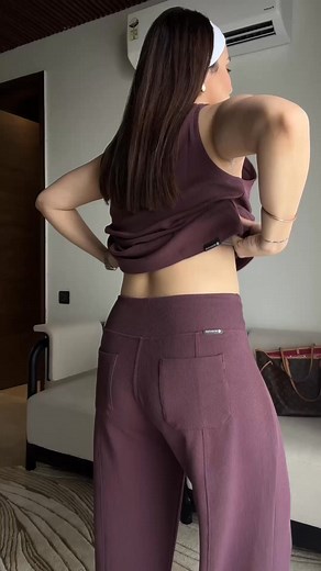 136K views · 22 reactions | ✈️ Jet-Set Luxury ✈️ Watch Kompal get travel-ready in our RibSupreme™ co-ord set. From the sculpting tank to the flared pants and sleek jacket, this look says FIRST CLASS. Comfort? Check. Luxury? Double check. Catch flights and compliments in this collection. Shop now | BlissClub | Facebook