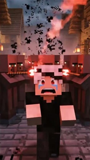 Minecraft villager chase #shorts