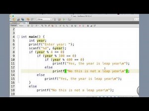 Nested if else, checking leap year