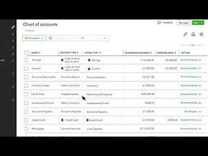 Understanding the chart of accounts in QuickBooks Online