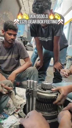🎀Tata 1125 Gear Box ⚒️😱Assembly 💫 #reels #tata5530 #machinical #trucklovers #viral