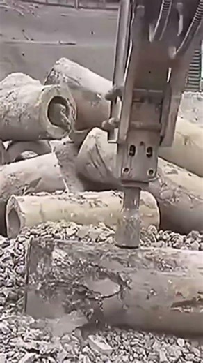 A tool that is being used to destroy material easily