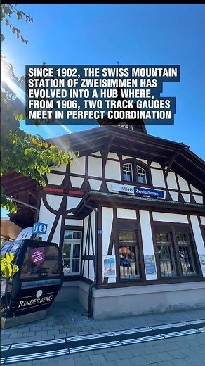 Beauty of Swiss railway stations! 🇨🇭😍 #railroadlife #train #railvlogger