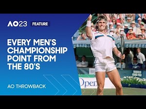 Every Men's Championship Point from the 80's | Australian Open