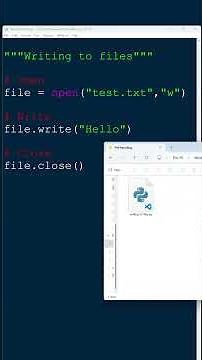 Opening and Writing to a File #programming