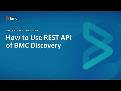 BMC Discovery: How to use REST API.