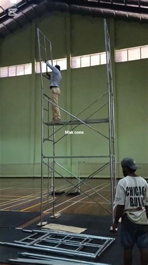 🔧One small mistake big accident, I 🤨🤔Indoor Scaffolding Setup Step-by-Step | Safe or Dangerous?