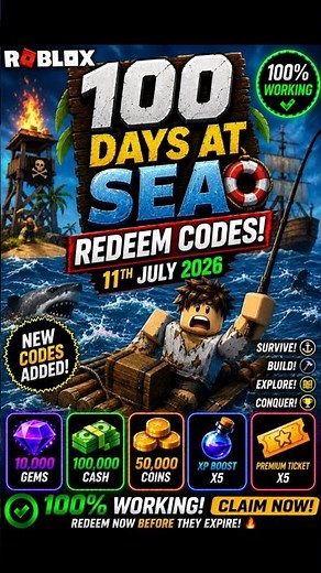 NEW 100 Days at Sea Codes | 100 Days at Sea Redeem Codes