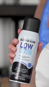 Timeless, bold, and ultra-durable. Would you try this makeover? Product used: Rust-Oleum's Low Odor Spray Paint in Blackout | Rust-Oleum